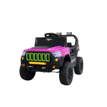 Imagem de Bang Toys - Jipe Elétrico Infantil Titan XR 12V - com Portas que Abrem, Luzes de LED, Sons, Entrada USB/MP3, Controle Remoto - Suporta até 30kg - Cor Rosa