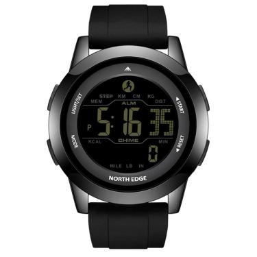 Imagem de Relógio Digital Masculino Esportivo Apollo À Prova Da Água 50m Multifuncional Preto