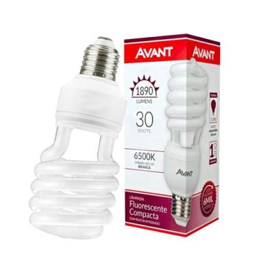 Imagem de Lâmpada Compacta Fluorescente Espiral 30w 220v E27 6500k - AVANT, 220V