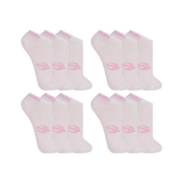 Imagem de Kit Com 12 Pares De Meias Mormaii Cano Curto Esportiva Feminina De Alg