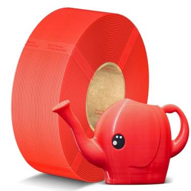 Imagem de ANYCUBIC Refil de filamento PLA 1,75 mm, filamento de impressora 3D, para carretéis reutilizáveis, precisão dimensional +/- 0,02 mm, adequado para a maioria dos carretéis reutilizáveis, 1 kg, vermelho