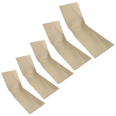 Imagem de Colchão Almofada Espreguiçadeira Bege Impermeavel 5un - DreamInBox