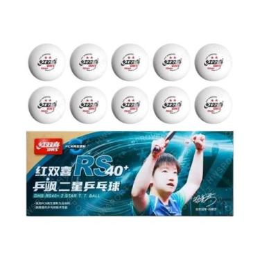 Imagem de Bolas De Tênis De Mesa DHS Aprovadas Pela ITTF RS40+ De Baixo Carbono 