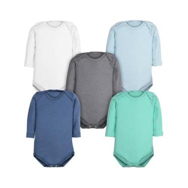 Imagem de Roupa de Bebê Body Bebê Kit 5 Peças Manga Longa Masculino - DCP kids, 
