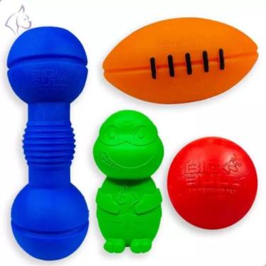 Imagem de Brinquedo Mordedor Resistente Pet, Dog Bulldog Inglês 04 Un. - Big Bul