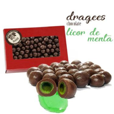 Imagem de Confeito Licor de Menta Borússia Chocolates, Caixa com 500g