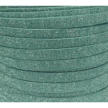 Imagem de 50 metros Elástico Lurex Especial 7mm Verde 3699 050 encadernação - Mo