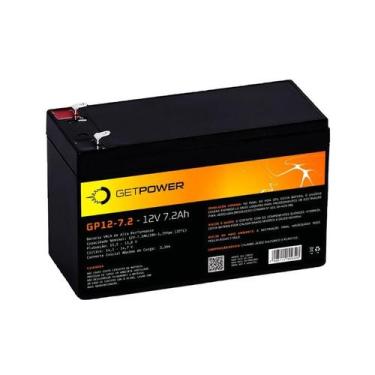 Imagem de Bateria Estacionária Selada VRLA AGM GetPower 12V  7,2Ah  GP127.2