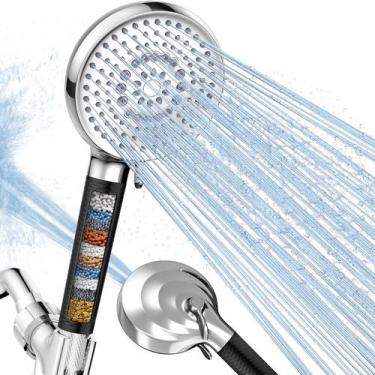Imagem de Cabeça de chuveiro Fitespot filtrada com spray portátil de alta pressã