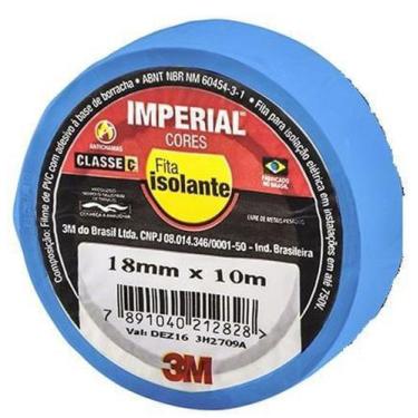 Imagem de Fita isolante  3m 18mmx10m azul