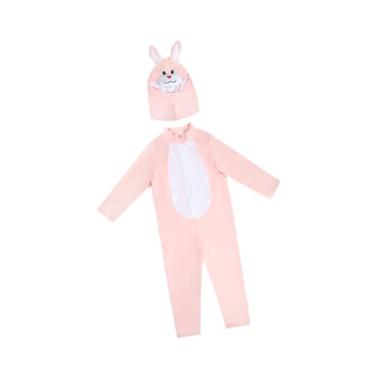 Imagem de YIJU Fantasia de para crianças, roupa de palco, macacão de animal de páscoa para festa de show, baile de formatura, Rosa, L