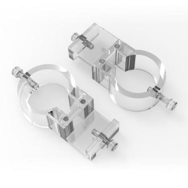 Imagem de FZONE Suporte de acrílico destacável – Suporte de tubo de filtro compacto para tubos de lírio de aquário de vidro e aço inoxidável (P)