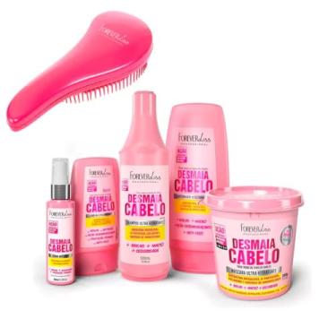 Imagem de Kit Desmaia Cabelo Completo Forever Liss Profissional Com Shampoo de 500ML