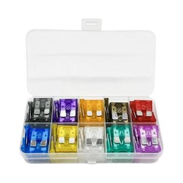 Imagem de Conjunto De Fusíveis Automotivos Tipo Lâmina De Tamanho Médio 100 Peça