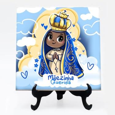 Imagem de Quadro azulejo Mãezinha querida Nossa Senhora Aparecida 25