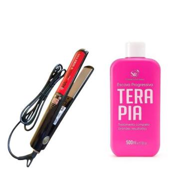 Imagem de Chapinha Profissional 450F - Liso Perfeito + Escova Terapia - Valerie'