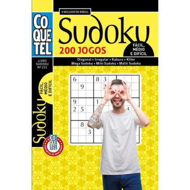 Imagem de Livro Coquetel Sudoku 231 | 200 jogos: Níveis fácil, médio e difícil