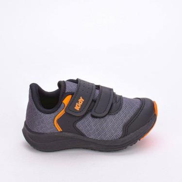 Imagem de Tênis Infantil Baby Masculino Energy Respitec Grafite Laranja