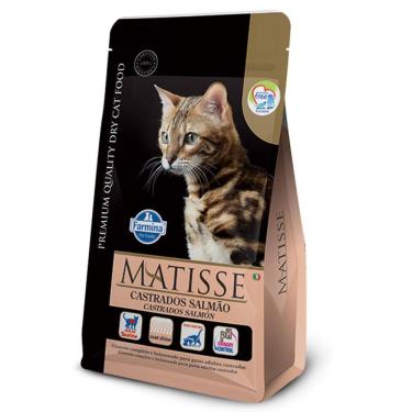 Imagem de Ração Matisse Salmão Para Gatos Adultos Castrados  800G