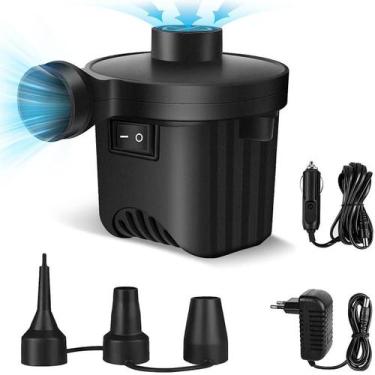 Imagem de Inflador Elétrico Bomba De Ar Colchão Inflável 3 Bico Bivolt - Lorben
