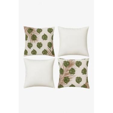 Imagem de Kit 4 Capas de Almofadas Tecido Impermeável! Tamanho 43X43 cm. Excelen