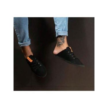 Imagem de Tênis Alpargata Mule Liso Cadarço Casual Estilo Moda Conforto - Locomo