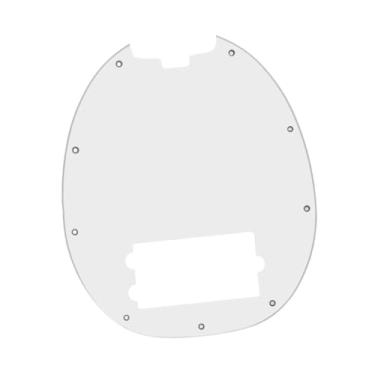 Imagem de Kokiya Pickguard de baixo para guitarra, 9 furos, instrumento musical moderno, placa antirrisco, Branco