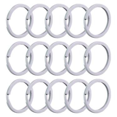 Imagem de Argola Chaveiro Italiana Níquel 35mm Reforçada Sem Corrente Artesanato Lembrancinha 50 Unidades (BRANCO)