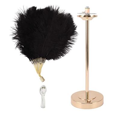 Imagem de Lâmpada de Mesa de Penas Com Interruptor de Toque, Luz de Mesa de Penas, Interruptor de Toque Regulável Em 3 Cores, Plug USB Em Projetores de Iluminação Decorativos Modernos e