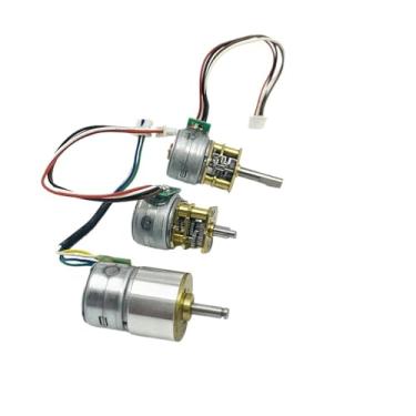 Imagem de Caixa de engrenagens de metal completo 15BY 15 mm, motor de arranque eletrônico, 2 fases, 4 fios, controle de passo, placa de motorista faça você mesmo, monitor de câmera robô WWECCQIJ (modelo D)
