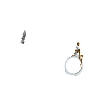 Imagem de Fenteer Estátua de Buda Feminina Guan Yin, Acessórios, Ornamento, Presentes Tradicionais, Escultura Abstrata para Estante, Armário de Mesa, Leitores de Quarto