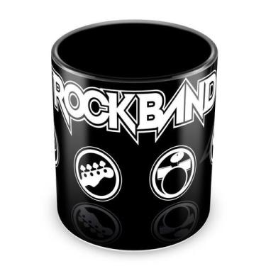Imagem de Caneca Personalizada Rock Band - Porcelana Brilhante com Alça Preta - 