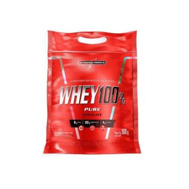 Imagem de 100% Whey REFIL 900g Chocolate Integralmedica, 900g, Chocolate