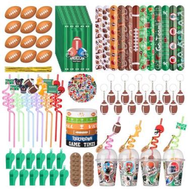 Imagem de Conjunto de lembrancinhas com tema de futebol, 170 unidades para 12 pe