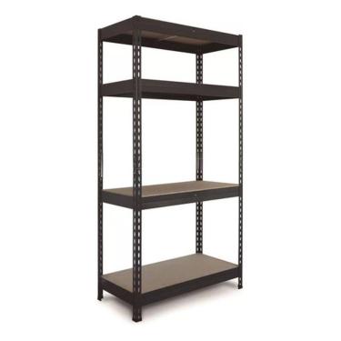 Imagem de Estante De Aco E Madeira 4 Prateleiras 176X75X40Cm Fixser