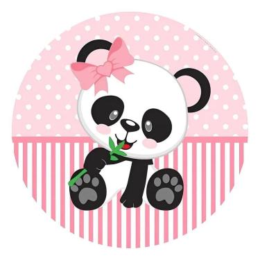 Imagem de Painel De Festa Redondo Decoração De Aniversário 1, Panda Ro