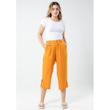 Imagem de Calça Pau a Pique Pantacourt Laranja