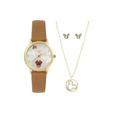 Imagem de Relógio Condor Feminino Ref: Co2035nkv/k5k Dourado Minnie + Semijoia