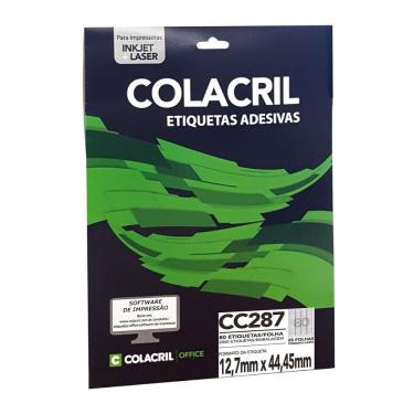 Imagem de Etiqueta inkjet/laser carta CC287 com 25 folhas - Colacril