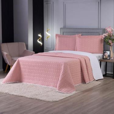 Imagem de Kit Edredom Casal PeçAs - Edredom De AlgodãO Decorativo(Rose Retro,Queen)