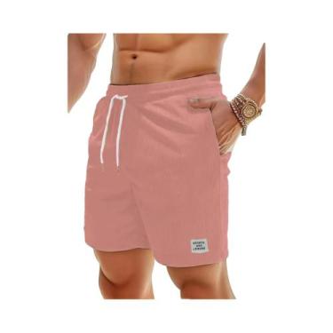 Imagem de Verão nova cor sólida rendas sweatpants veludo simples trimestre short