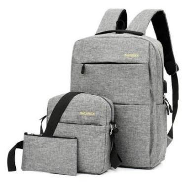 Imagem de Mochila Grande Executiva Escolar e para Notebook 15.6" Poleg-Unissex