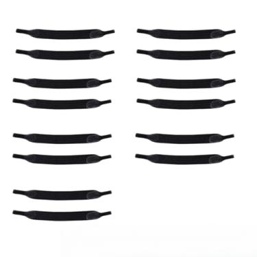 Imagem de 14 cadarços elásticos sem amarrar, design elástico de instalação rápida, ajuste seguro e confortável, pacote com 14 para tênis, corrida, viagem, Preto, One Size