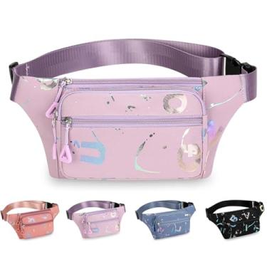 Imagem de Pochete feminina com alça ajustável para viagem casual, corrida, caminhada, ciclismo, Estilo M