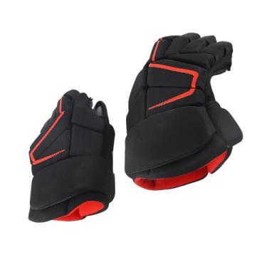 Imagem de AYNEFY Luva de Hóquei, Tecido de Nylon Confortável, Luvas Protetoras de Alto Ajuste para Jogadores de Hóquei Em Rolo de Gelo (10 polegadas)