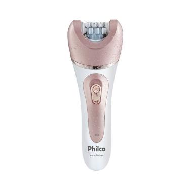 Imagem de Depilador Philco Aqua Deluxe Pdp01r Sem Fio Branco - Rosa Bivolt