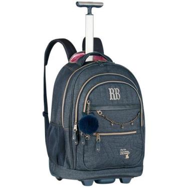Imagem de Mochila de Rodinhas Material Escolar RB Rebecca Bonbon Alças Acolchoad
