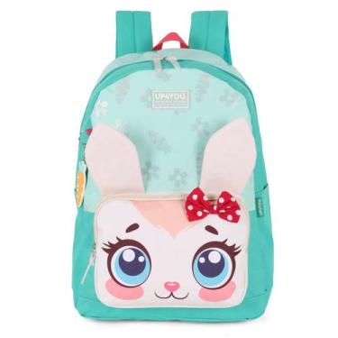 Imagem de Mochila Escolar Infantil Bolsa Costas Menina Up4you Cute Pet, Verde