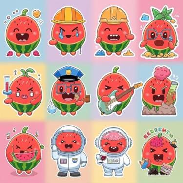 Imagem de Adesivo Decorativo Kawai para Crianças Quarto e Cadernos com Personagens Cartoon e Robô 50x50cm