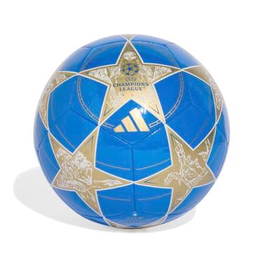 Imagem de adidas Bola de futebol unissex para adultos da UEFA Champions League Club, branco/pantone/ouro fosco, 3